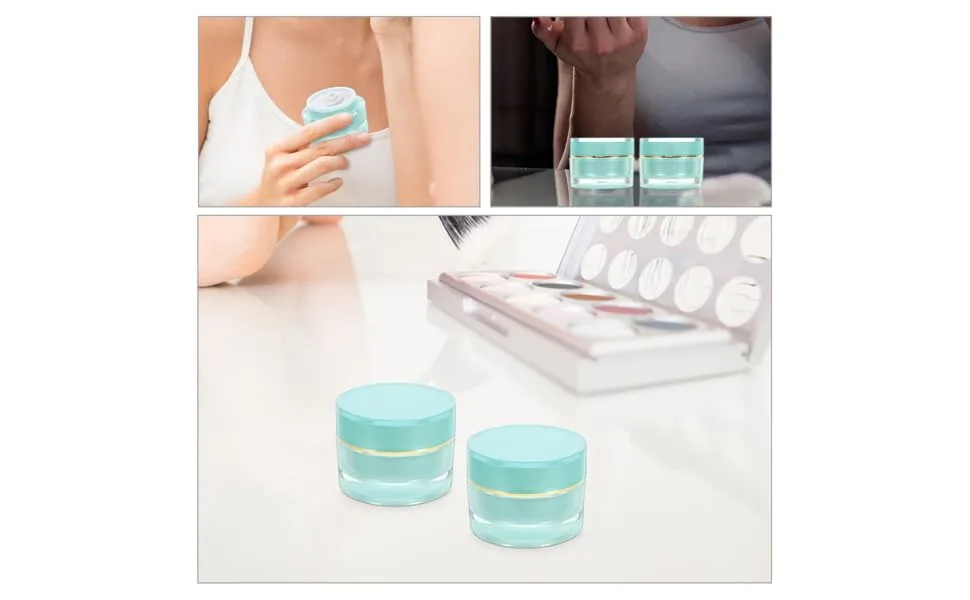 HONMEET Cosmetic Bottle Cream Travel Containers Jars with Lids Containers with Lids Acrylic - product information 6