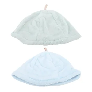 Coral Fleece Sauna Cap for Men Women Highly Absorbent Elastic Hair Drying Cap Hanging Ring Ideal for Sauna or Bathing - product information 2