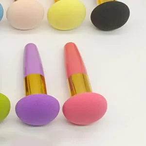 FOYTOKI Beauty Egg Brush Pen Make up Sponges Foundation Sponges with Handle Foundation Sponge Makeup Sponges for Concealer Blending Sponges for Makeup Sponges with Handle - product information 7