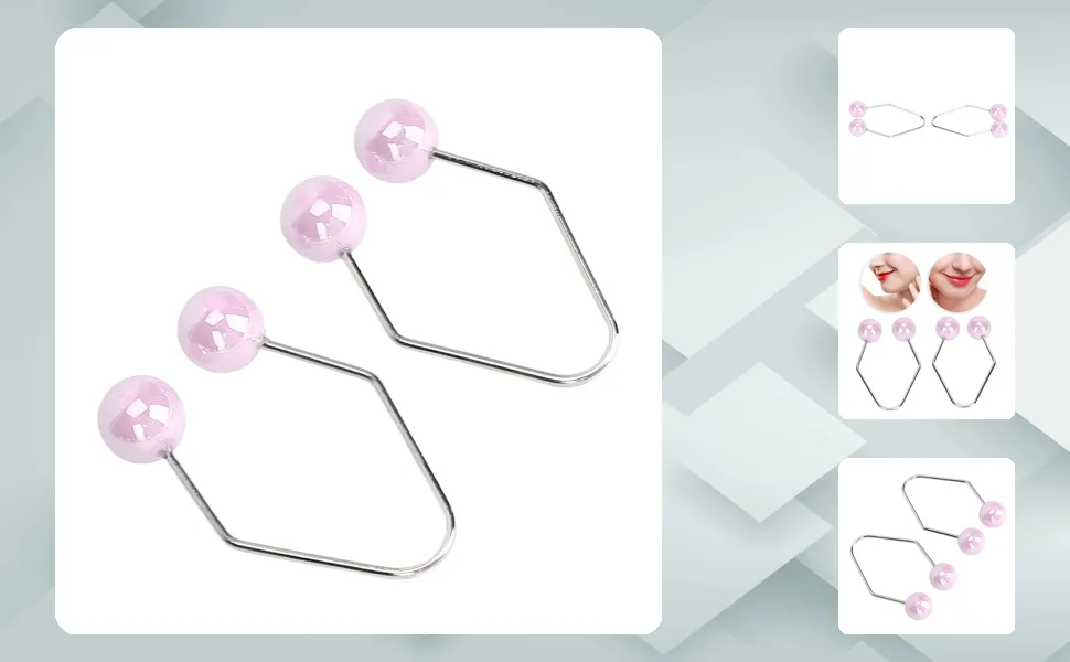1 Pair Dimple Makers for CheeksFacial Dimples Trainer Muscle Strengthen Improve Smile Dimple Maker Balls for Face Cheeks (-1411240009413) - 1411240009413-1