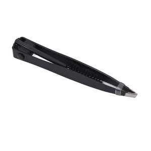 Multifunctional Eyebrow Tweezer with Eyebrow Comb Black 2 in 1 Makeup Grooming Tool for Eyebrows Or Facial Hair - 1410230074411-3