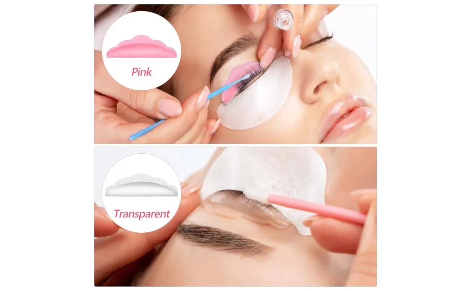 DRESSOOS 20 Pairs Eyelash Aid Eyelash Perming Curler Reusable Lash Lifting Pads Makeup Tools Eyelash Lifting Pads Lash Lift Pads Medium Eyelash Pads Eyelash Perming Pad Lash Lift Tools - product information 4