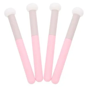 4 Pieces Concealer Brush with Mushroom Puff with Handle Makeup Puff Sponge with Handle Makeup Sponges for Foundation Makeup Concealer Brush Sponge Applicator - product information 1