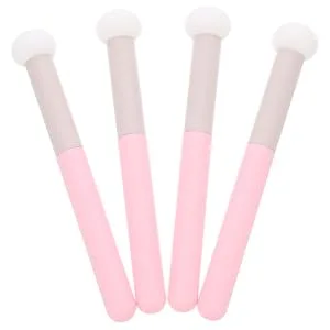 4 Pieces Concealer Brush with Mushroom Puff with Handle Makeup Puff Sponge with Handle Makeup Sponges for Foundation Makeup Concealer Brush Sponge Applicator - product information 6