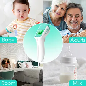 Joyhicare Infrared Forehead Scan Thermometer, Medical Grade Touchless Digital Temperature Gun for Adults Kids Babies with Fever Alarm Memory Function Accurate Instant Readings - thermometer