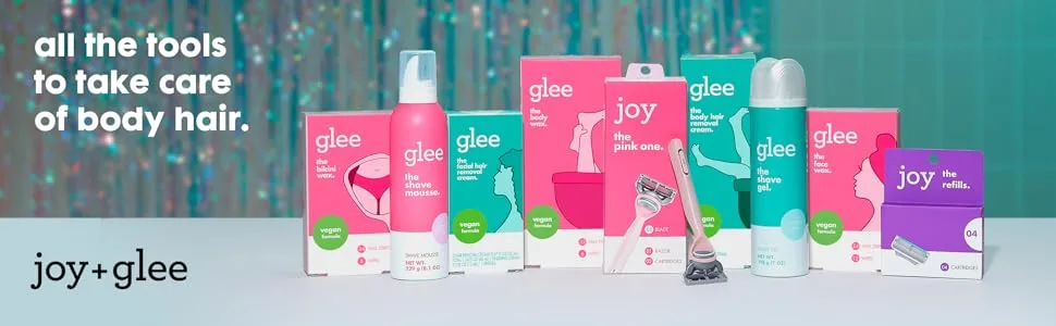 JOY Glee Face Wax Strips Hair Removal - 24 Strips - Glee regimen