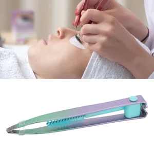 Green Violet Gradient Eyebrow Brush Makeup Stainless Steel Brush False Fake Eyelash Tweezers - product information 3