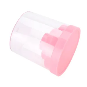 Nail Drill Holder Plastic 48 Holes Display Organizer Box Pink Blue Orange White for Salon (Pink) - JM14854-01-3