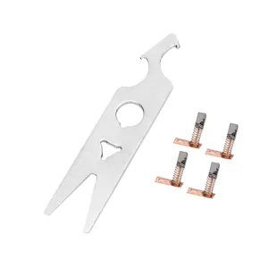 Nail Drill Handpiece Accessory Tools 2 Pairs Carbon Brush Wrench Set Nail Drill Handpiece Accessory Replacement Part - 1414200053211-3