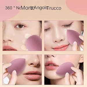 Makeup Blender Sponge Set Beauty Sponge Blender Set - Beauty Makeup Sponges Set | Portable Sponge Face Makeup Tools Blender Sponges for Bottom Blender Black - Serve for a long time