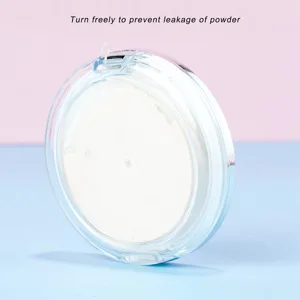 3g Plastic Empty Powder Container Leak Proof Refillable Loose Powder Box for Foundation Compact Powder Travel Soft Puff Loose Powder Compact Container for Insensitive Skin - 1410220032311-2