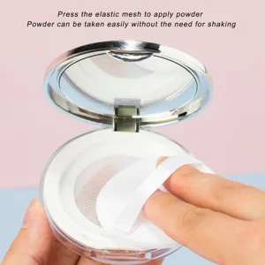 3g Plastic Empty Powder Container Leak Proof Refillable Loose Powder Box for Foundation Compact Powder Travel Soft Puff Loose Powder Compact Container for Insensitive Skin - 1410220032311-3