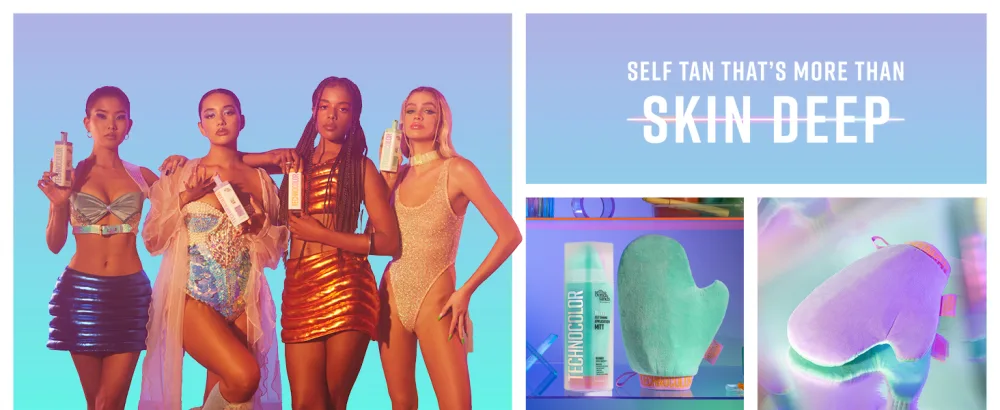 Bondi Sands Technocolor Deluxe Self Tanning Application Mitt | Self Tan Friendly | Vegan + Cruelty Free | 75g/2.64 oz - technocolor mitt