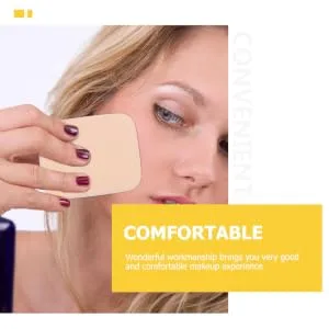 SKISUNO 2 Sets Puff Makeup Applicator Tools Face Powder Puff Beauty Tools Cosmetic Puff Powder Makeup Tools Makeup Wedges Face Puff Triangle Concealer Miss Mix Sponge Product - product information 4