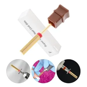 NUSITOU manicure Cylindrical nails drill bits grinding head cuticle nail drill bit nail super long hard safety bits for nail drill Nail flakes nail drill bit - product information 2