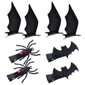 Didiseaon Spider Web Hair Clips Makeup Teen Girl Ghost Cosplay Devil Hat Kids Hairpin - product information 4