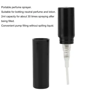 CaCaCook 2ml Mini Perfume Mist Spray Bottle Plastic Perfume Sample Bottle Transparent Spray Bottle with Air Press Pump - 1412210185011-2