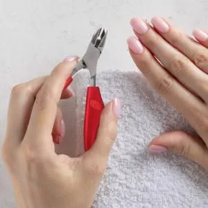VINTORKY Folding Hawk Mouth Pliers Practical Toenail Clipper Cuticle Pusher Portable Nail Clipper para U as Ingrown Toenail Clipper Clippers Red Heavy Handle Rubber and Plastic - product information 1