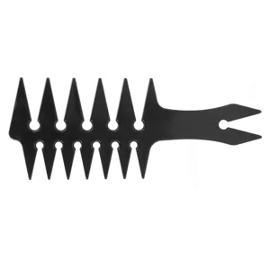 Wide Tooth Hair Comb Double Sided Oil Styling Comb for Men Portable ABS Material (Black) - product information 3