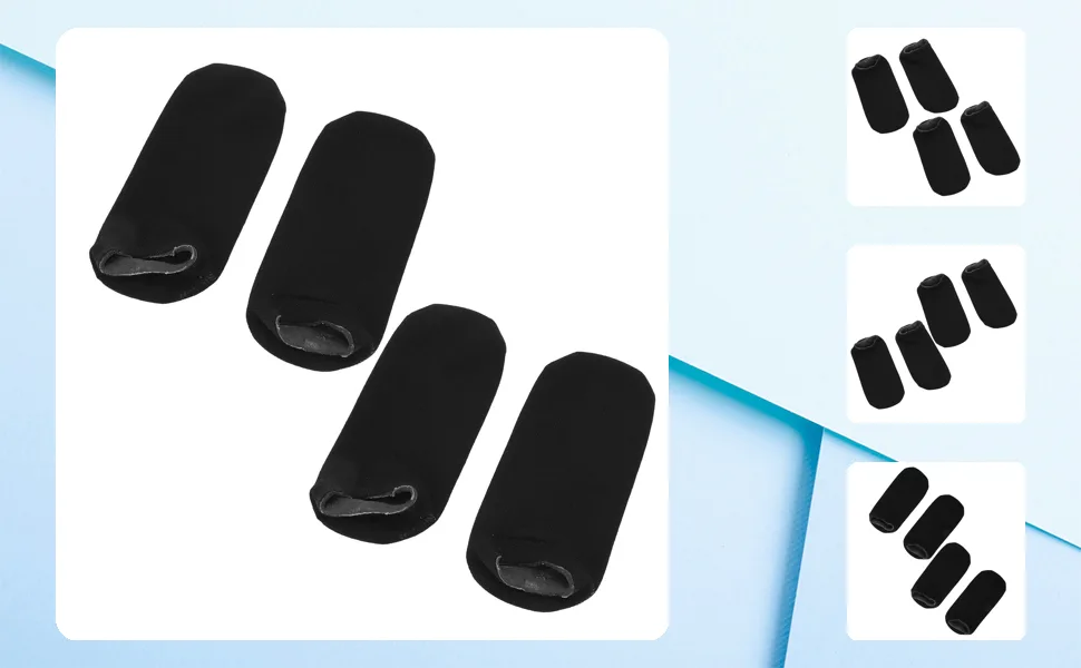 2 Pairs Foot Care Socks Deep Moisturizing Remove Cracked Skin Reusable Foot Gel Socks Black - 1412230168411-1