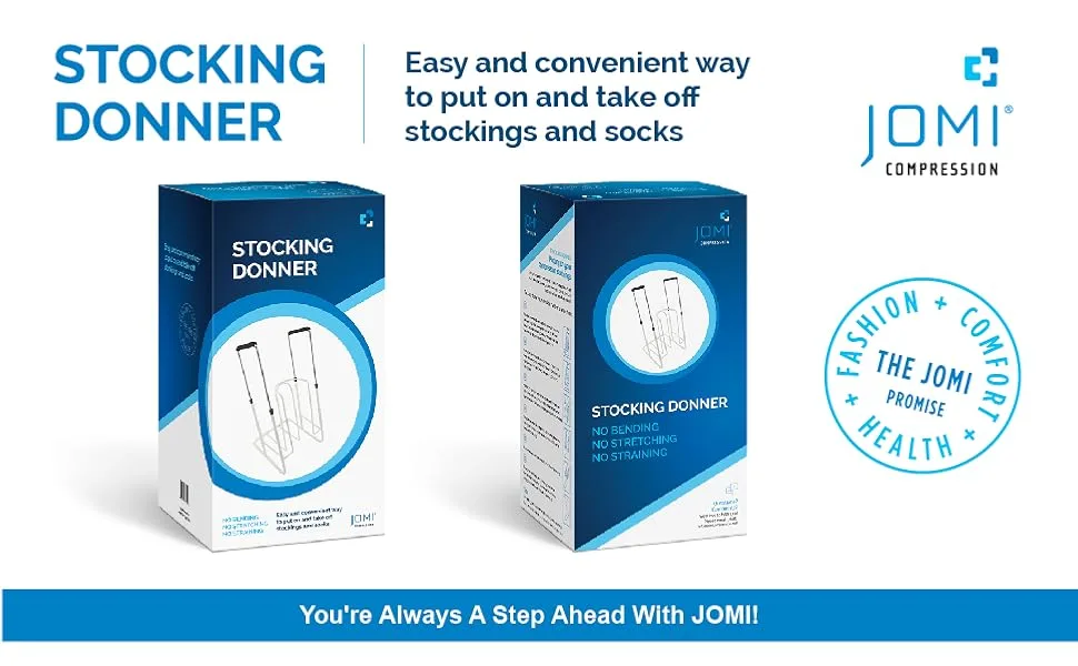 JOMI COMPRESSION Stocking Donner with Extendable Handles The Easy and Convenient Way to Put On Compression Stockings and Compression Socks. Size Standard (Fits XS - L) - donner