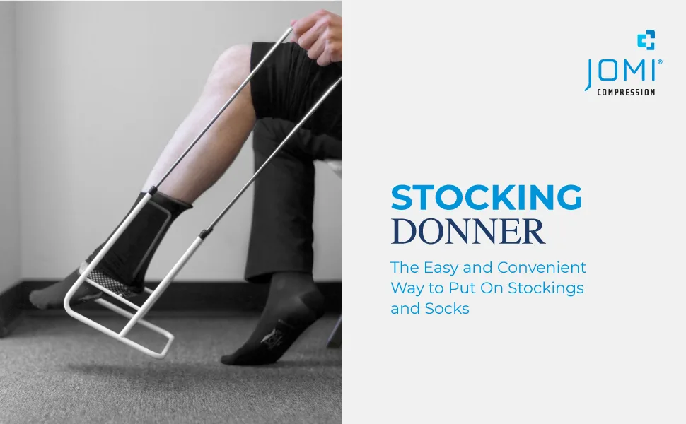 JOMI COMPRESSION Stocking Donner with Extendable Handles The Easy and Convenient Way to Put On Compression Stockings and Compression Socks. Size Standard (Fits XS - L) - jomi stocking donner the easy and convinient way to put on and don compression stockings socks and