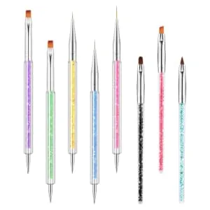 SKISUNO 1 Set Nail Pen Nail Supply Nail Accessory Wear-resistant Dotting Tools Nail Art Supply Portable Dotting Tools Professional Dotting Tools Portable Nail Tools Dotting Accessory - product information 2