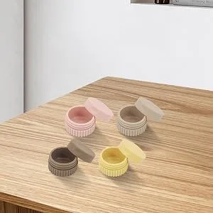Teksome Small Cream Jars Pocket Loose Powder Storage Jar | Leak-Proof Small Toiletries Container for Lotions Cosmetics B - Leakproof Confidence