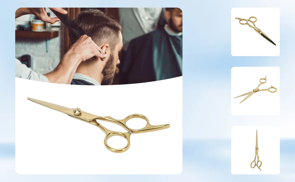 Hair Cutting Scissors Professional Home Barber Shears Stainless Steel with Incisive Blades - 1413230113011-1