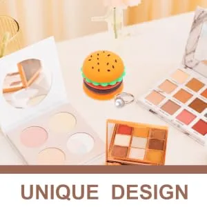 RORPOIR Silicone Box Moisturizer Dispenser Jewelry Container Eye Cream Jar Makeup Sample Container Mini Hamburger Jars Tiny Travel Jars with Lid Small Container Cosmetic Jars - product information 1
