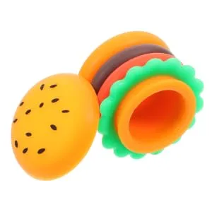 RORPOIR Silicone Box Moisturizer Dispenser Jewelry Container Eye Cream Jar Makeup Sample Container Mini Hamburger Jars Tiny Travel Jars with Lid Small Container Cosmetic Jars - product information 2