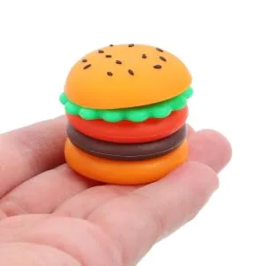 RORPOIR Silicone Box Moisturizer Dispenser Jewelry Container Eye Cream Jar Makeup Sample Container Mini Hamburger Jars Tiny Travel Jars with Lid Small Container Cosmetic Jars - product information 3