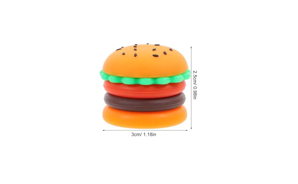 RORPOIR Silicone Box Moisturizer Dispenser Jewelry Container Eye Cream Jar Makeup Sample Container Mini Hamburger Jars Tiny Travel Jars with Lid Small Container Cosmetic Jars - product information 7