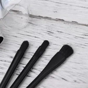 SKISUNO 4 1 Double Ended Makeup Brush Retractable Brush Makeup Retractable Makeup Brush Telescopic Set Size 1 Black - product information 2