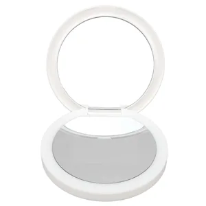 Travel Compact Mirror with UV Camera Rechargeable Vanity Mirror Handheld Double Sided Pocket Mirror for Skin Protection Portable Folding Lighted Mirror for Sunscreen Test - product information 3
