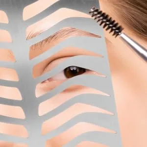 Gogogmee Eyebrow Template Eyebrow Stencil Eyebrow Shaping Tool Eyebrow Drawing Mold Eyebrow Draw Board Eyebrow Practice Stencil Brow Practice Tool Eyebrow Shape Mold Metal Eyebrow Mold - product information 1