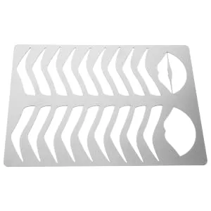 Gogogmee Eyebrow Template Eyebrow Stencil Eyebrow Shaping Tool Eyebrow Drawing Mold Eyebrow Draw Board Eyebrow Practice Stencil Brow Practice Tool Eyebrow Shape Mold Metal Eyebrow Mold - product information 2