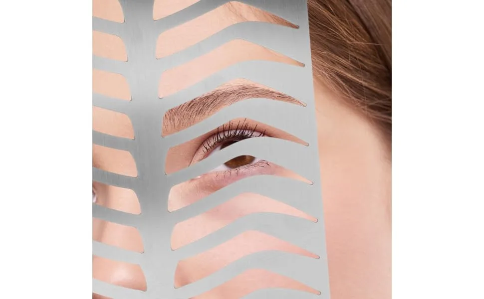 Gogogmee Eyebrow Template Eyebrow Stencil Eyebrow Shaping Tool Eyebrow Drawing Mold Eyebrow Draw Board Eyebrow Practice Stencil Brow Practice Tool Eyebrow Shape Mold Metal Eyebrow Mold - product information 6