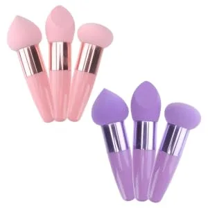 NUSITOU Makeup Sponge Makeup Foundation 2 Sets Beauty Pen Soft Sponge Miss Purple Clean Body Puff Cleaning Sponge - product information 1