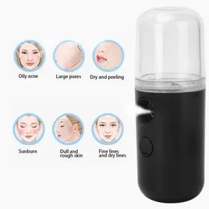 Handheld Facial Mist Sprayer Rechargeable Moisturizing Moisturizing Facial Moisturizing Sprayer (Black) - 1412210072911-3