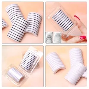 2 Boxes Self Adhesive Eyelash Adhesive Strip clear lash adhesive strips gluesticks in bulk lash strips for false eyelashes eye lashes extensions strips lash glue liners - product information 2