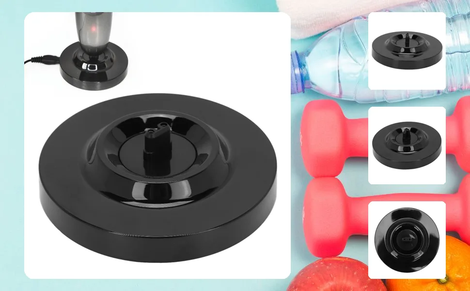 Universal Electric Shaver Charging Stand Round Shape Men's Electric Shaver Charging Stand Black - 1413210181011-1
