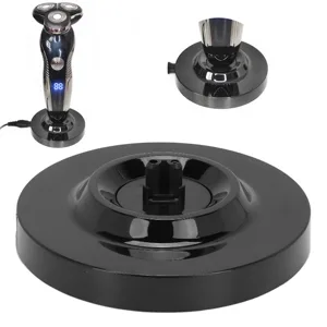 Universal Electric Shaver Charging Stand Round Shape Men's Electric Shaver Charging Stand Black - 1413210181011-2