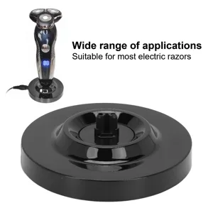 Universal Electric Shaver Charging Stand Round Shape Men's Electric Shaver Charging Stand Black - 1413210181011-2
