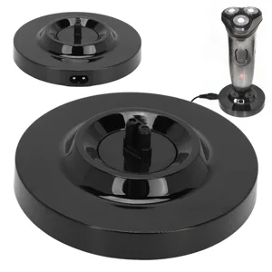 Universal Electric Shaver Charging Stand Round Shape Men's Electric Shaver Charging Stand Black - product information 3