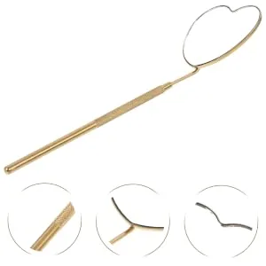 NUSITOU Grafting Eyelash Mirror Stainless Steel Eyelash Mirror Eyelash Mirror for Practical Eyelash Check Mirror Eyelashes Supplies Handheld Eyelashes Mirrors Make up Magnifier Mirror Tool - product information 2