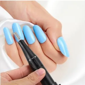 DRESSOOS Portable Nail Drill Nail Polisher Aluminum Alloy Miss Clothing Set Mini Sanding Tool 14X7X2.5CM Black - product information 1