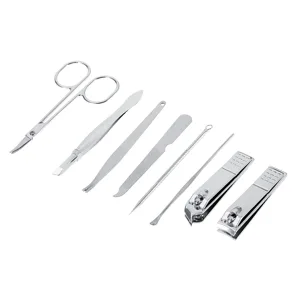 Nail Clippers Nail Scissors Kit 8 In 1 Nail Clip Set for Travel (Black) - product information 3