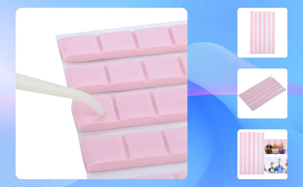 Nails Adhesive Glue Clay DIY Professional Reusable Nail Art Clay False Nail Tips Sticky Adhesive Manicure Tool Pink - JM21711-1