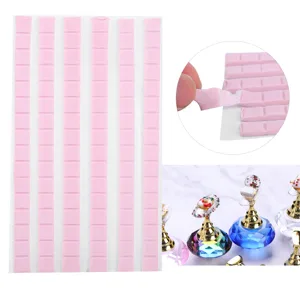 Nails Adhesive Glue Clay DIY Professional Reusable Nail Art Clay False Nail Tips Sticky Adhesive Manicure Tool Pink - JM21711-3
